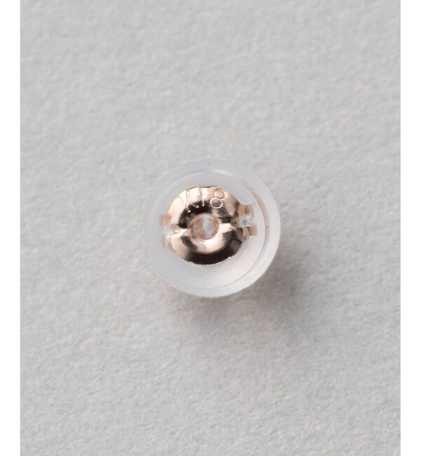 ete「K18 シリコンキャッチ　　」|ピアス|