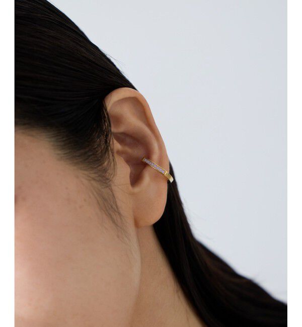 ete「[カラーリスト] ビジュー リバーシブル イヤーカフ イエローゴールド」|イヤーカフ|