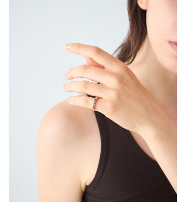 ete「[カラーリスト] ビジュー リバーシブル イヤーカフ イエローゴールド」|イヤーカフ|