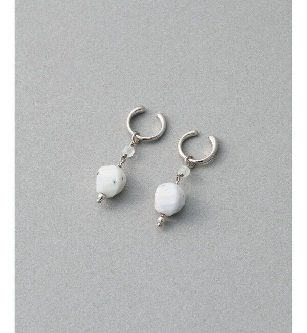 ete「ナチュラルストーン ツイストカット イヤリング」|イヤリング|