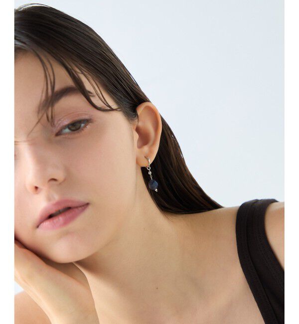 ete「ナチュラルストーン ツイストカット イヤリング」|イヤリング|