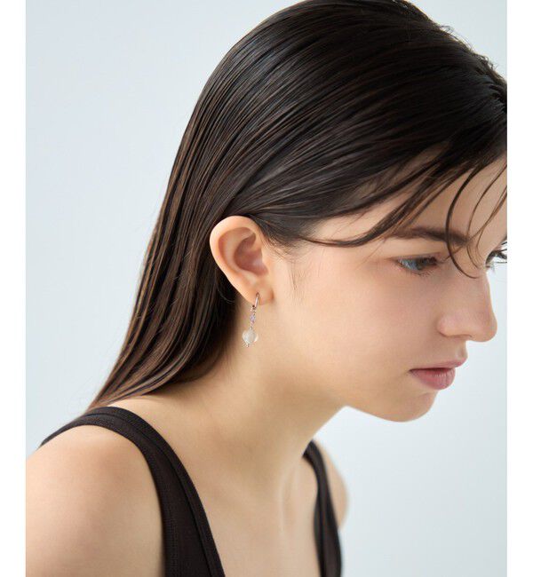 ete「ナチュラルストーン ツイストカット イヤリング」|イヤリング|