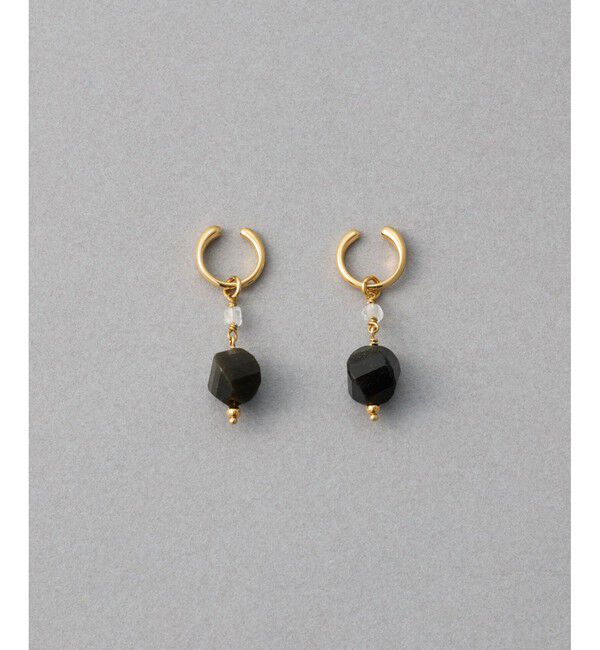 ete「ナチュラルストーン ツイストカット イヤリング」|イヤリング|D