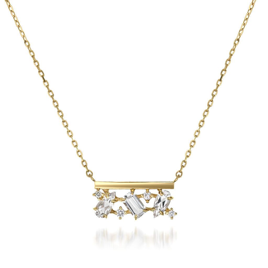 STAR JEWELRY「GLIMMER CLUSTER」|ネックレス|イエローゴールド