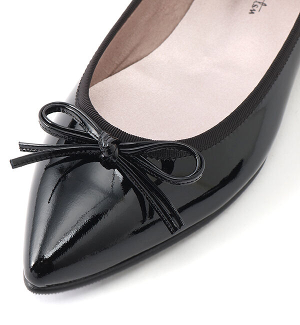 銀座かねまつ「LSDW2158ENABLK　【防水】アクアベルポインテッドバレエパンプス【人気】」|パンプス|
