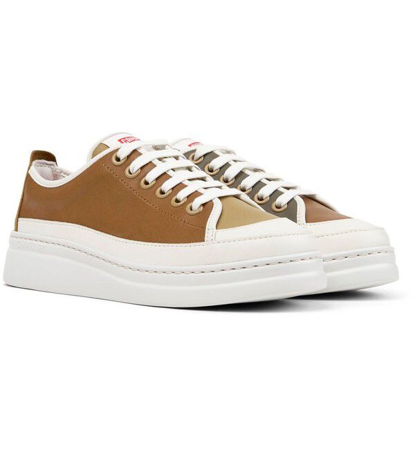 CAMPER「[カンペール] TWINS / レザースニーカー」|スニーカー|キャメル