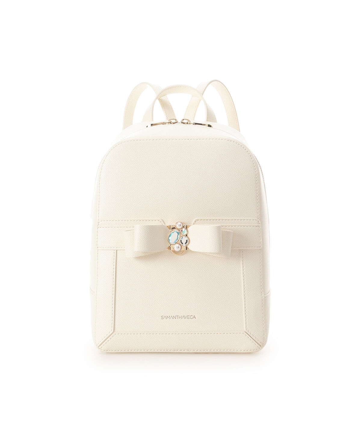 Samantha Vega「ジュエルリボンリュック」|リュック|ホワイト