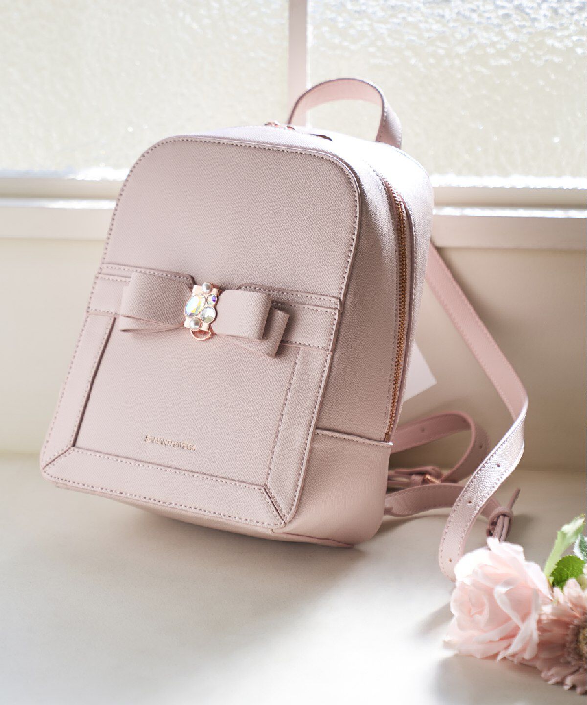 Samantha Vega「ジュエルリボンリュック」|リュック|ピンク