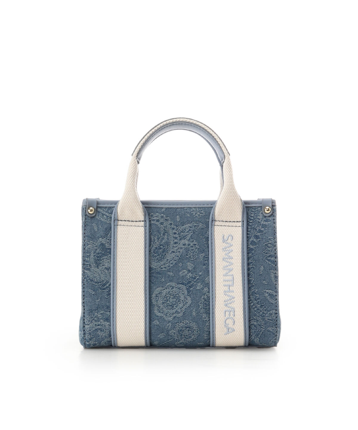 Samantha Vega「ロゴテープジャガード調トートバッグ（ミニ）」|ショルダー・メッセンジャー|