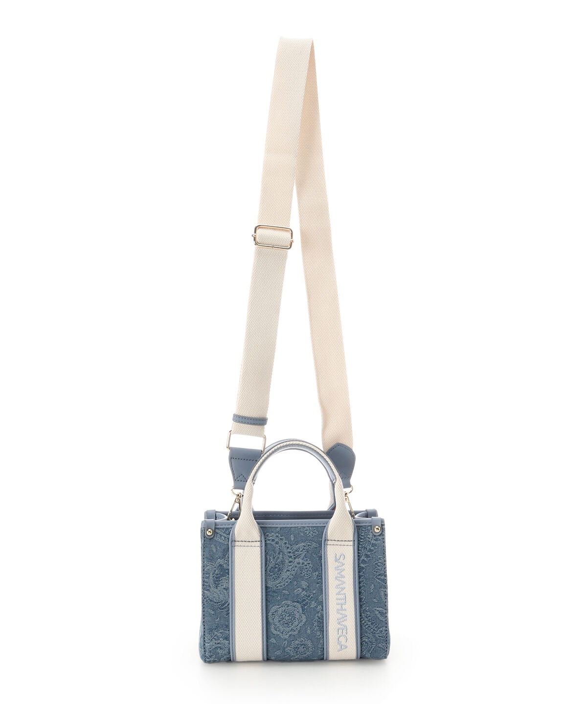 Samantha Vega「ロゴテープジャガード調トートバッグ（ミニ）」|ショルダー・メッセンジャー|