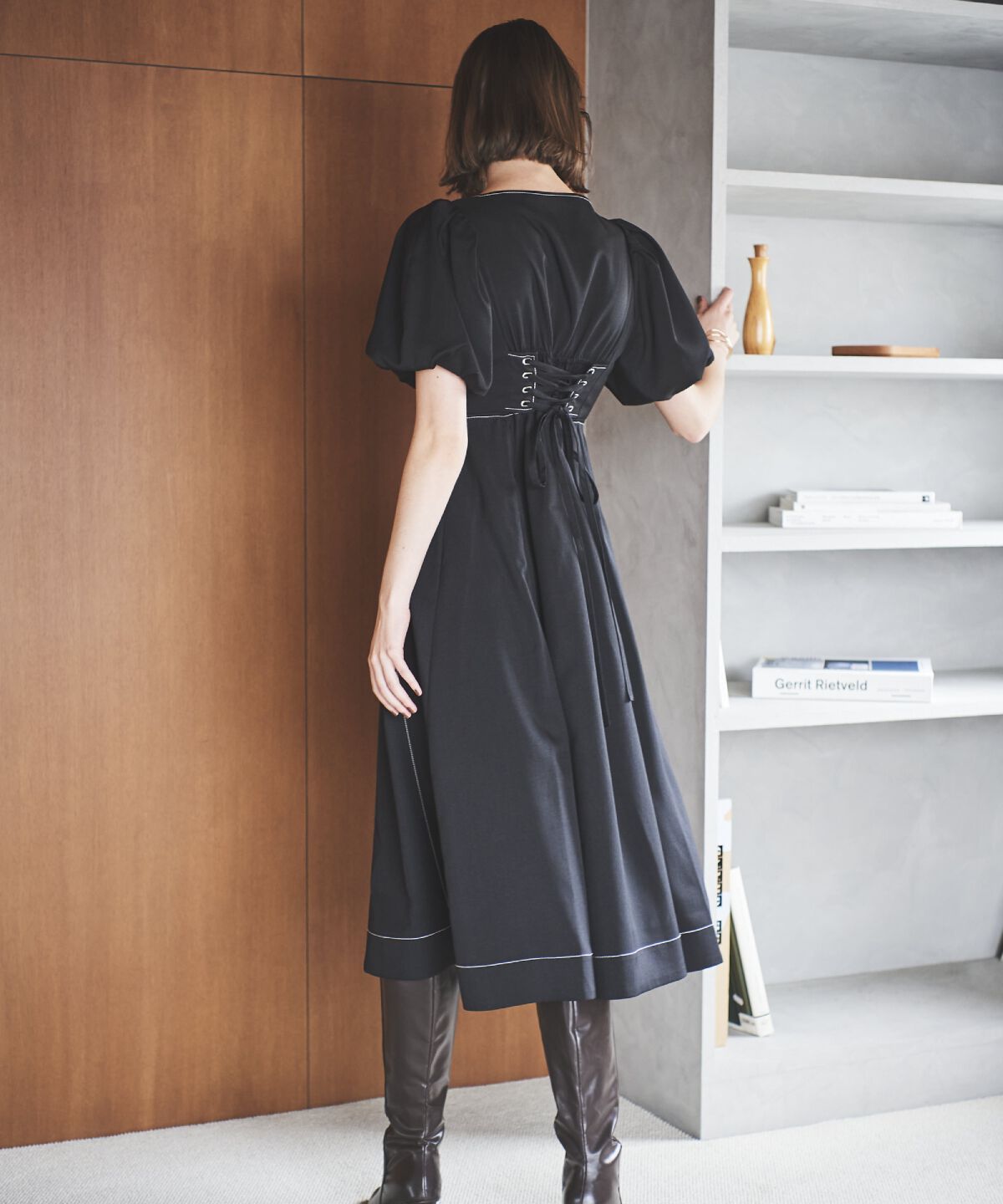 アンドクチュール「ボリュームスリーブワンピース」|ワンピース|