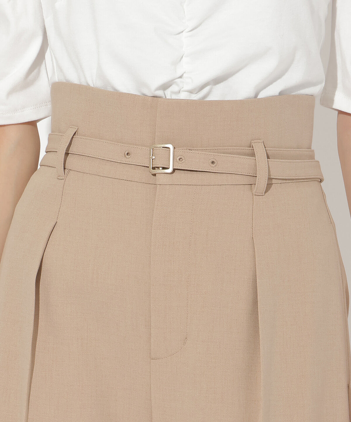 アンドクチュール「ツィルベルト付ワイドパンツ」|その他|