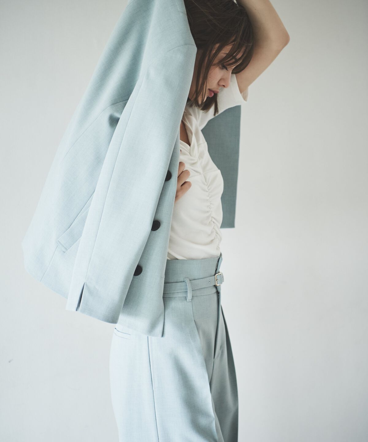 アンドクチュール「ツィルベルト付ワイドパンツ」|その他|