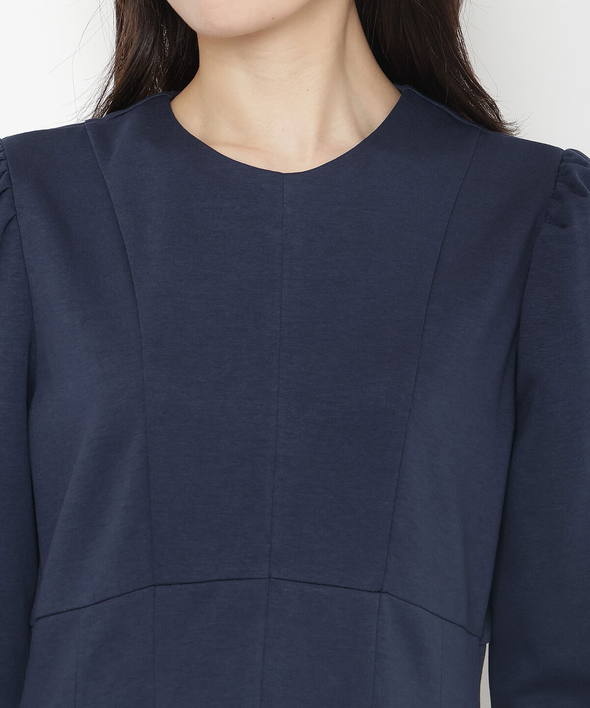 アンドクチュール「襟付ポンチワンピース」|ワンピース|