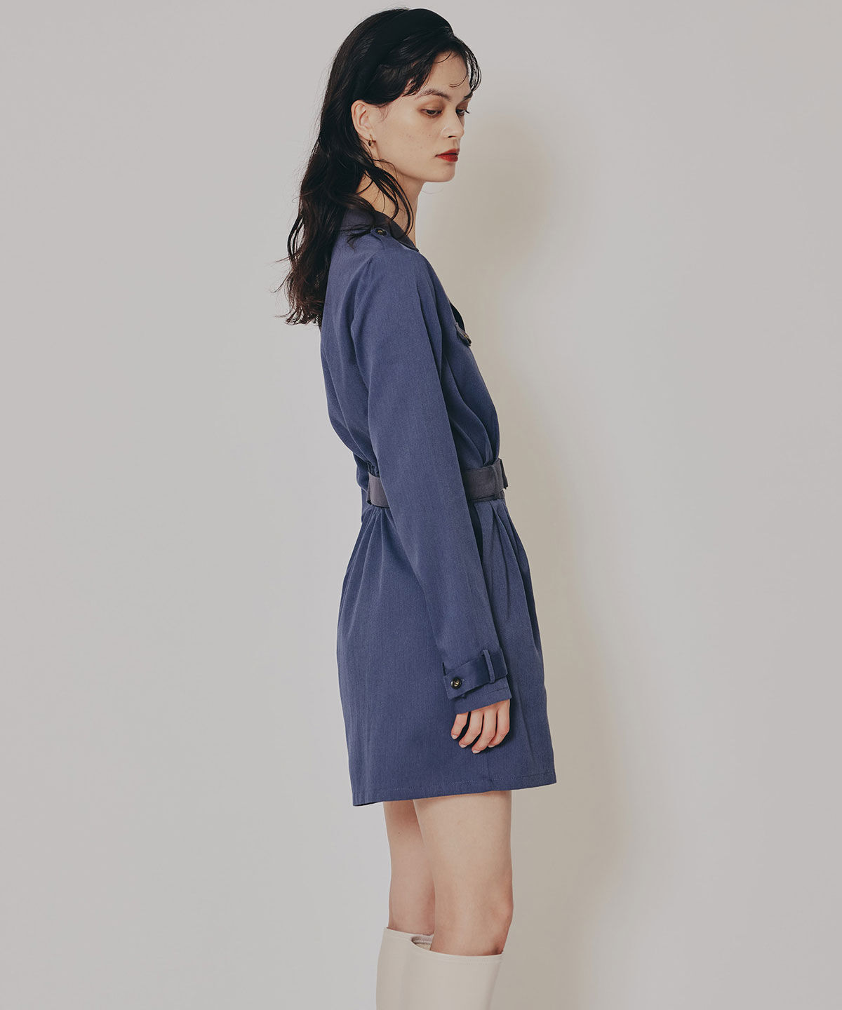 REDYAZEL「バイカラーベルトショートオールインワン」|オールインワン|