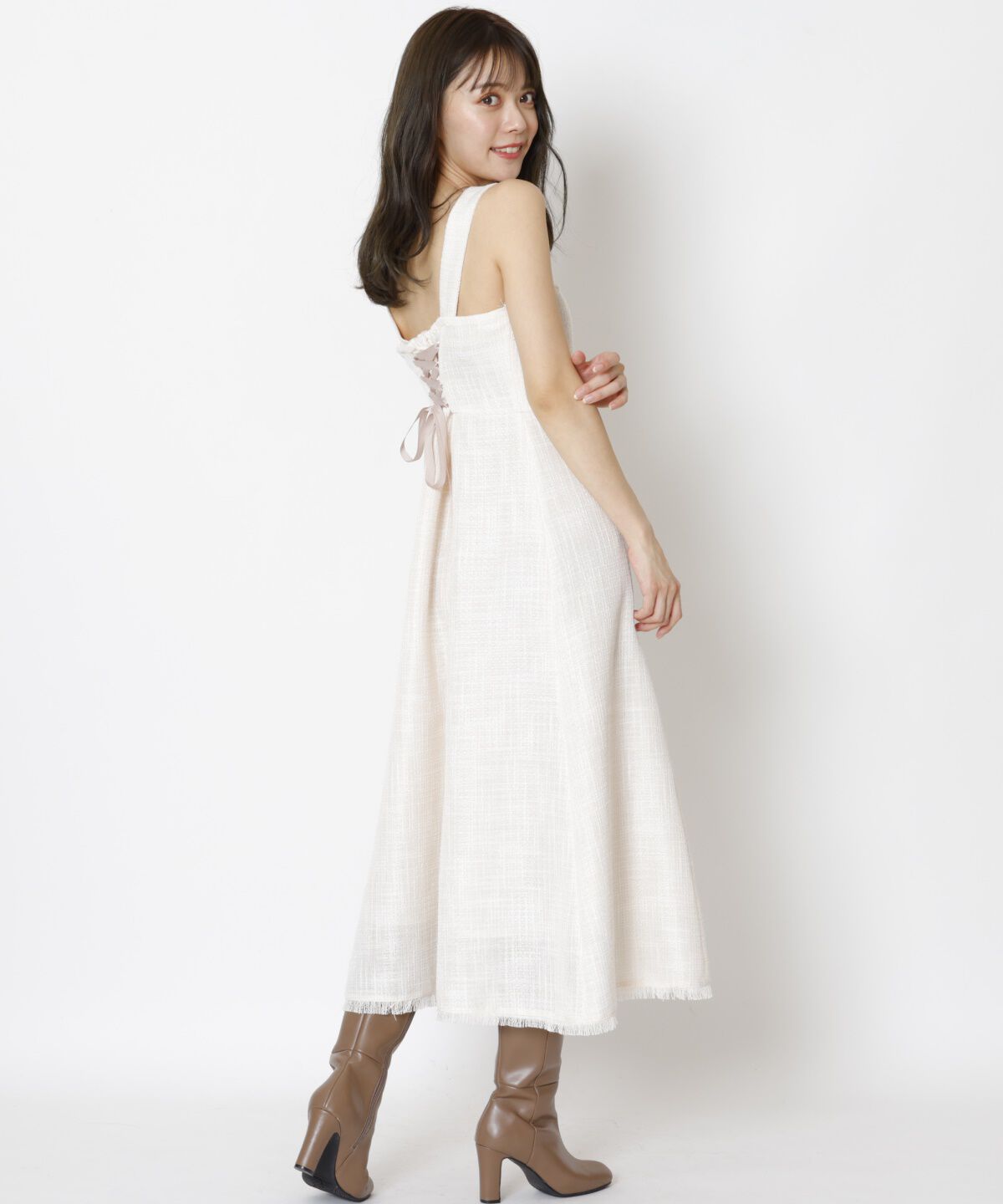 WILLSELECTION「ツィードジャケットワンピースセット」|ワンピース|