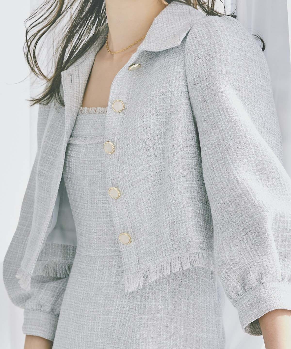 WILLSELECTION「ツィードジャケットワンピースセット」|ワンピース|