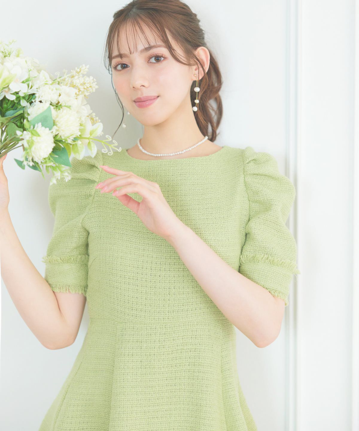 WILLSELECTION「ツィードフリンジミニワンピース」|ワンピース|