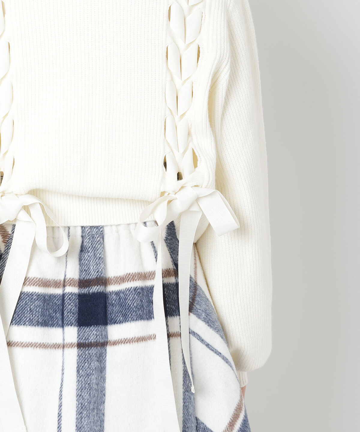 WILLSELECTION「バックレースアップカーディガン」|カーディガン|