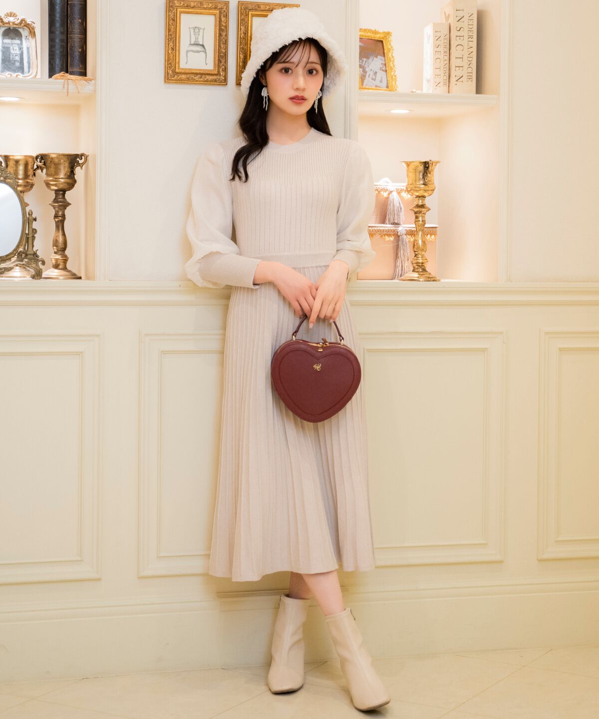 WILLSELECTION「袖オーガンジーニットワンピース」|ワンピース|ﾗｲﾄﾍﾞｰｼﾞｭ