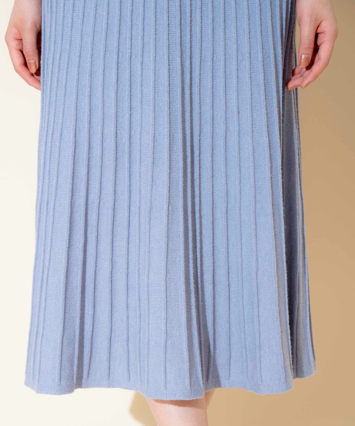 WILLSELECTION「袖オーガンジーニットワンピース」|ワンピース|