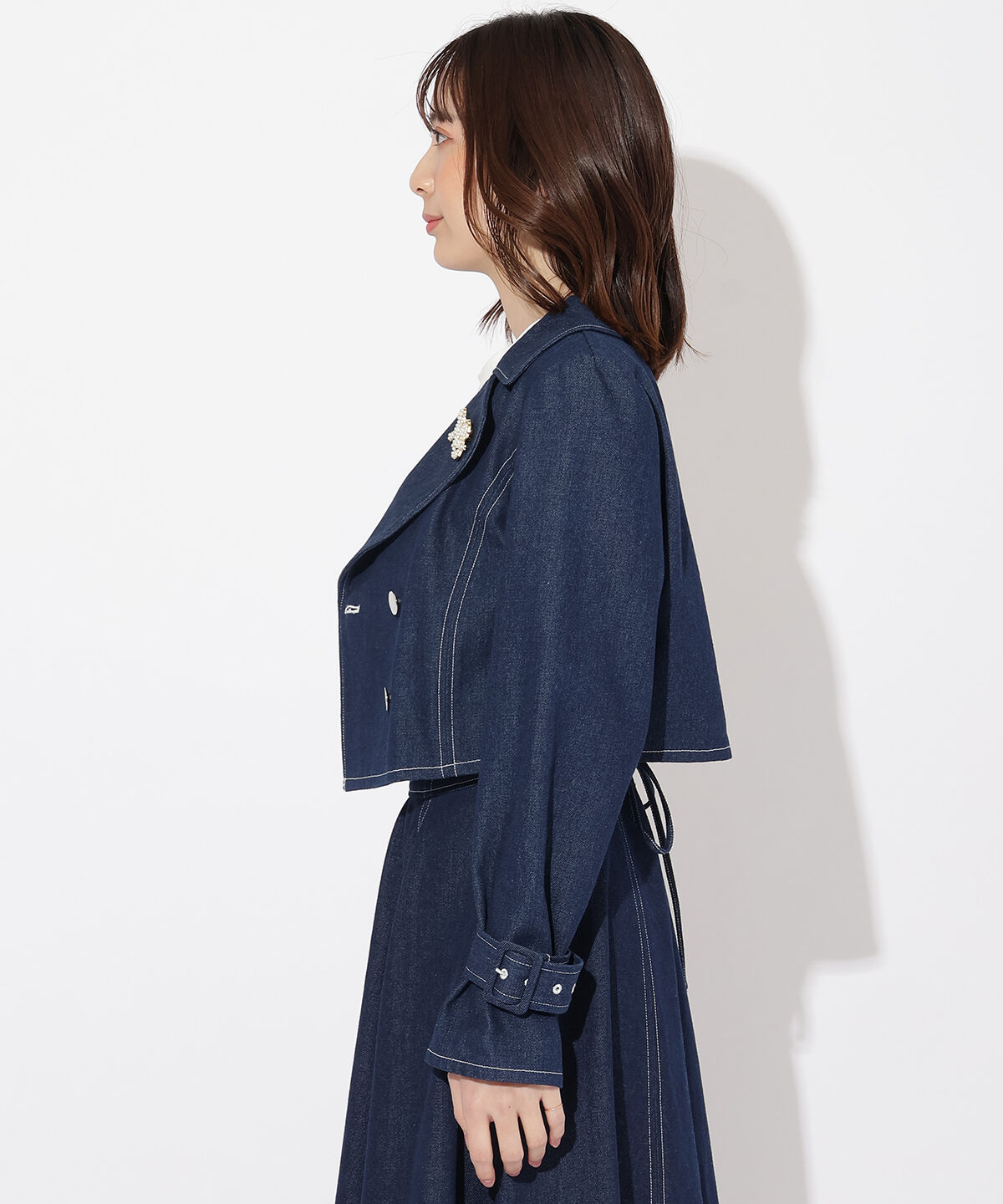 WILLSELECTION「デニムWボタンジャケット」|デニムジャケット|