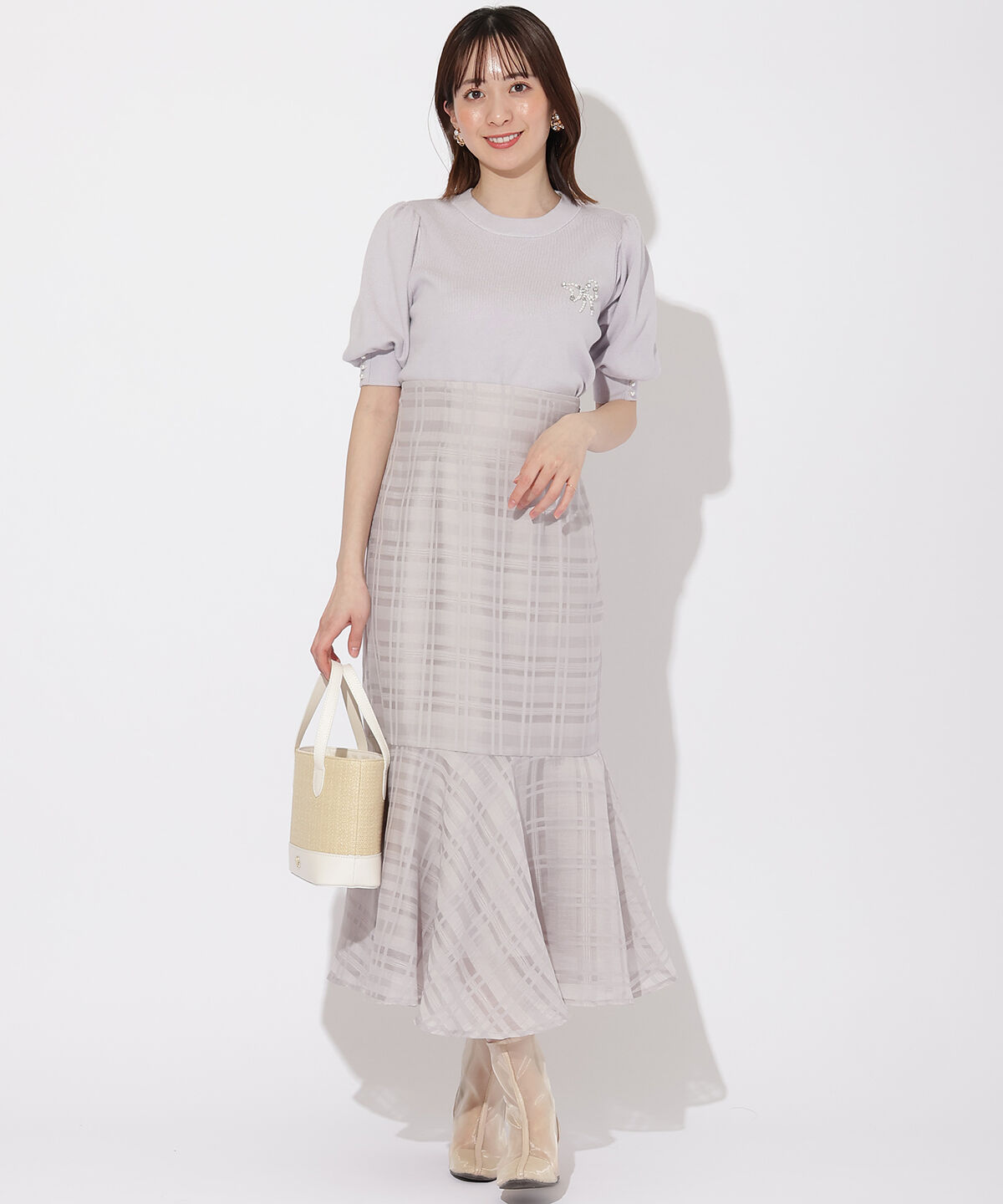 WILLSELECTION「リボンモチーフニットプルオーバー」|ニット・セーター|