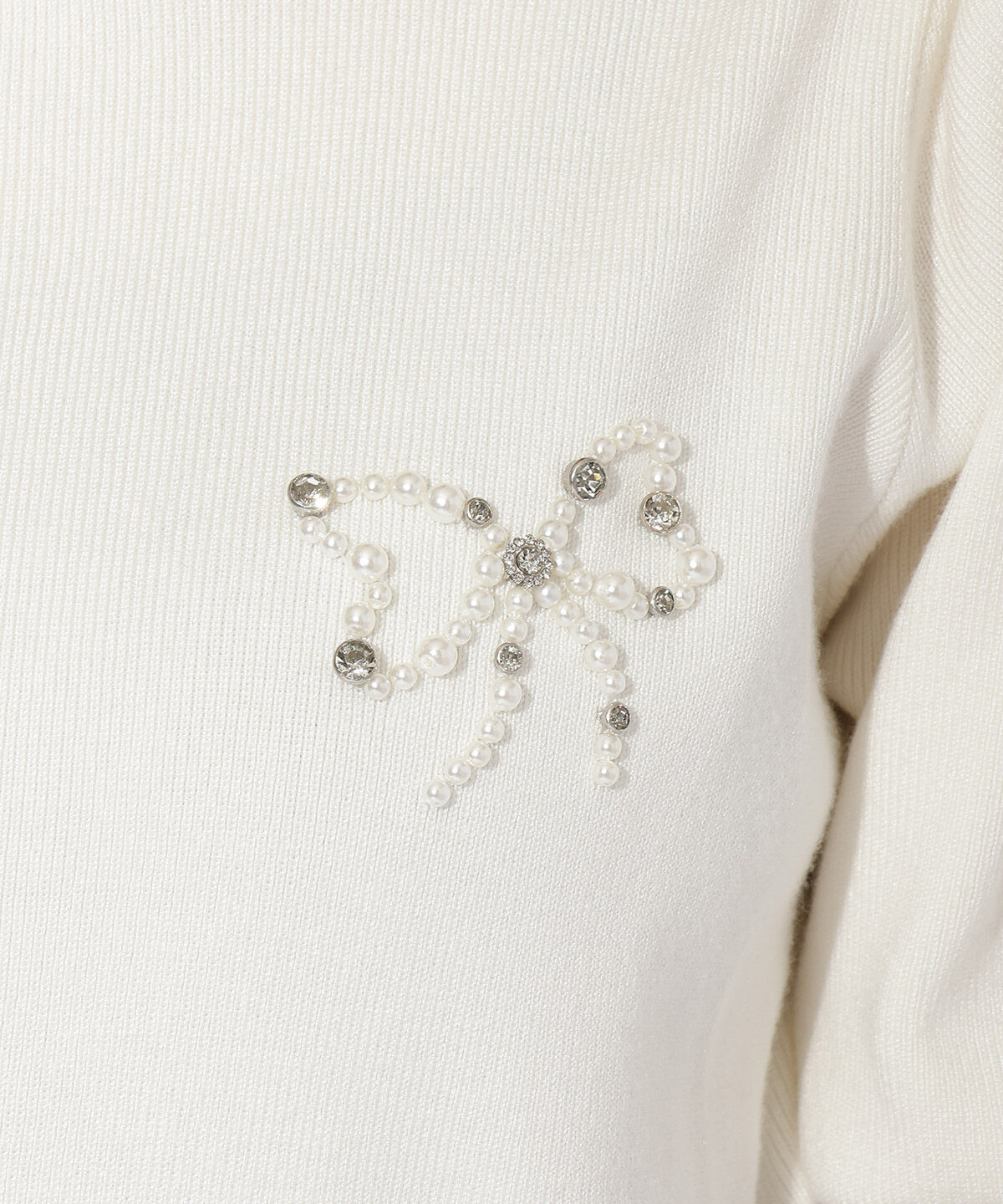 WILLSELECTION「リボンモチーフニットプルオーバー」|ニット・セーター|