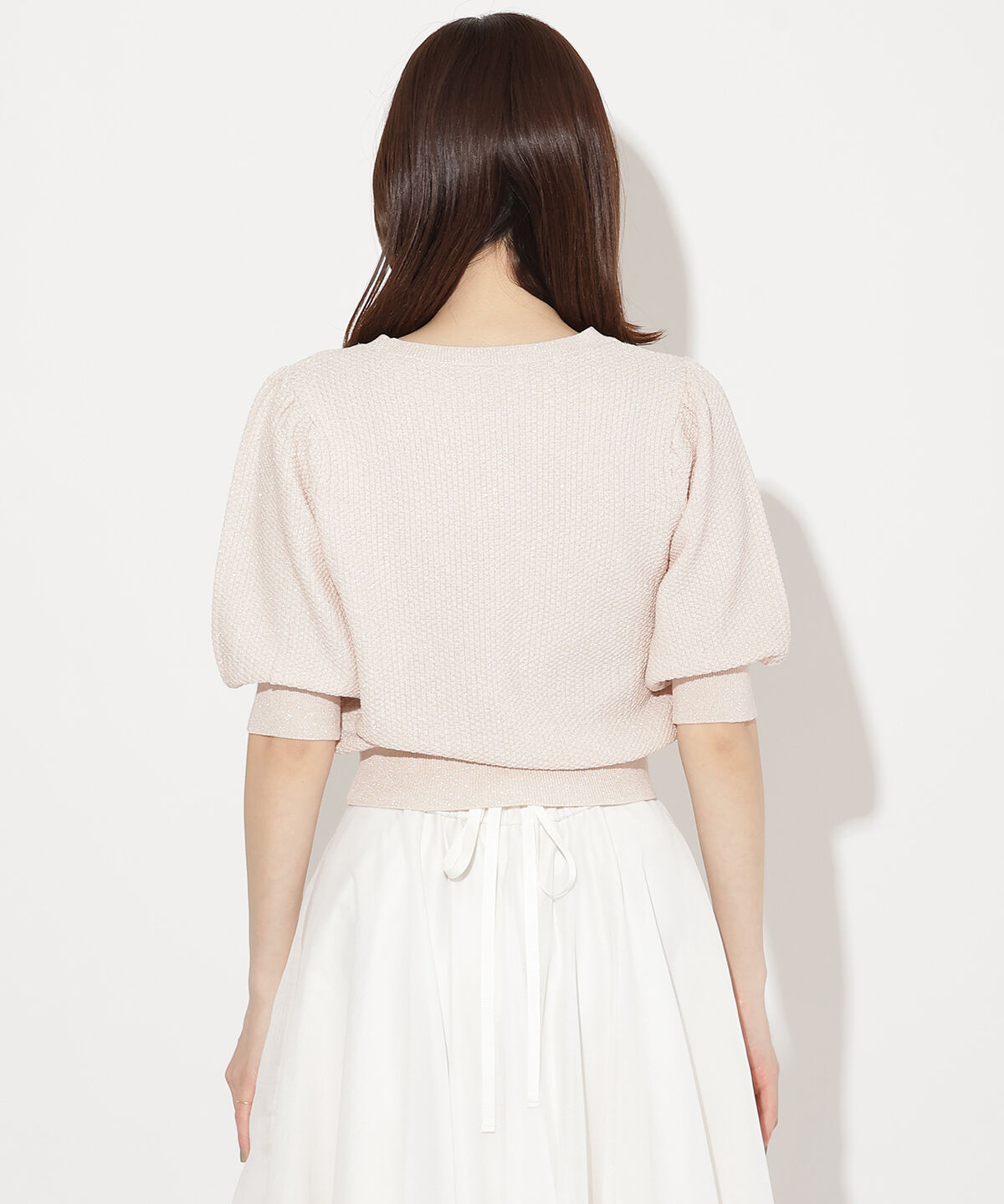 WILLSELECTION「リボンラメニットプルオーバー」|ニット・セーター|