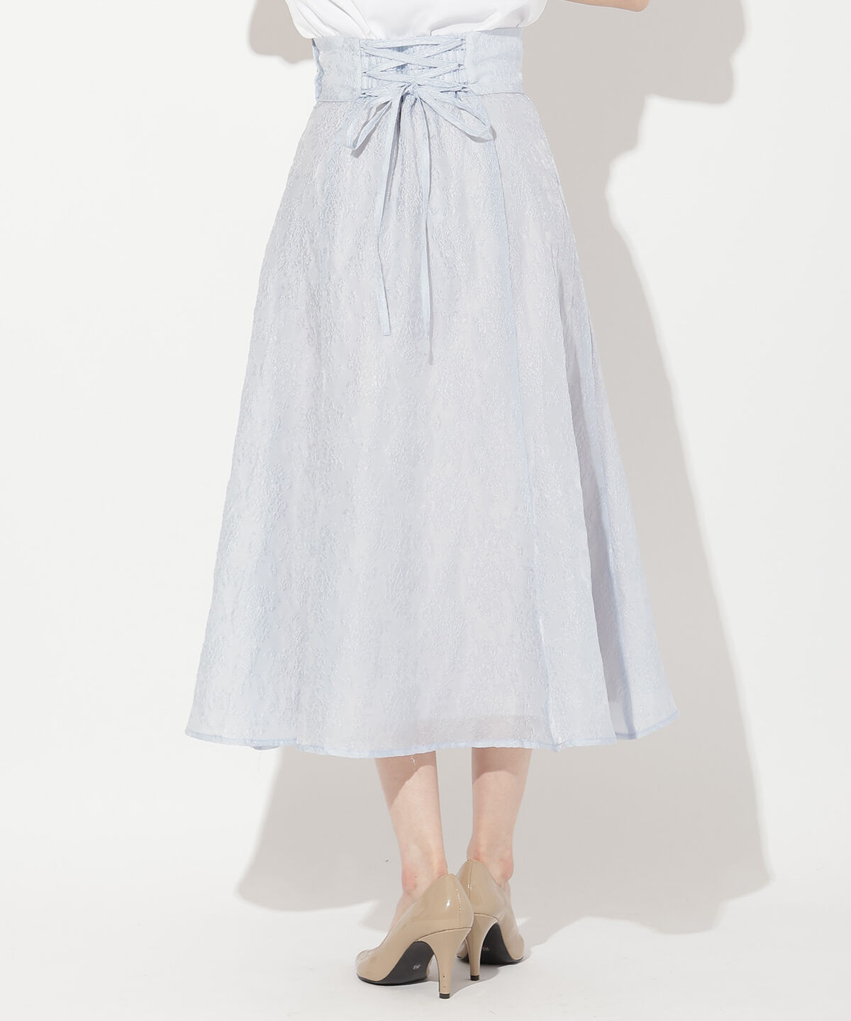 WILLSELECTION「エンボスジャガードフレアスカート」|フレア|