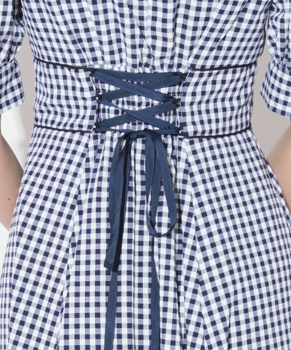 WILLSELECTION「ギンガムパフ袖ワンピース」|ワンピース|