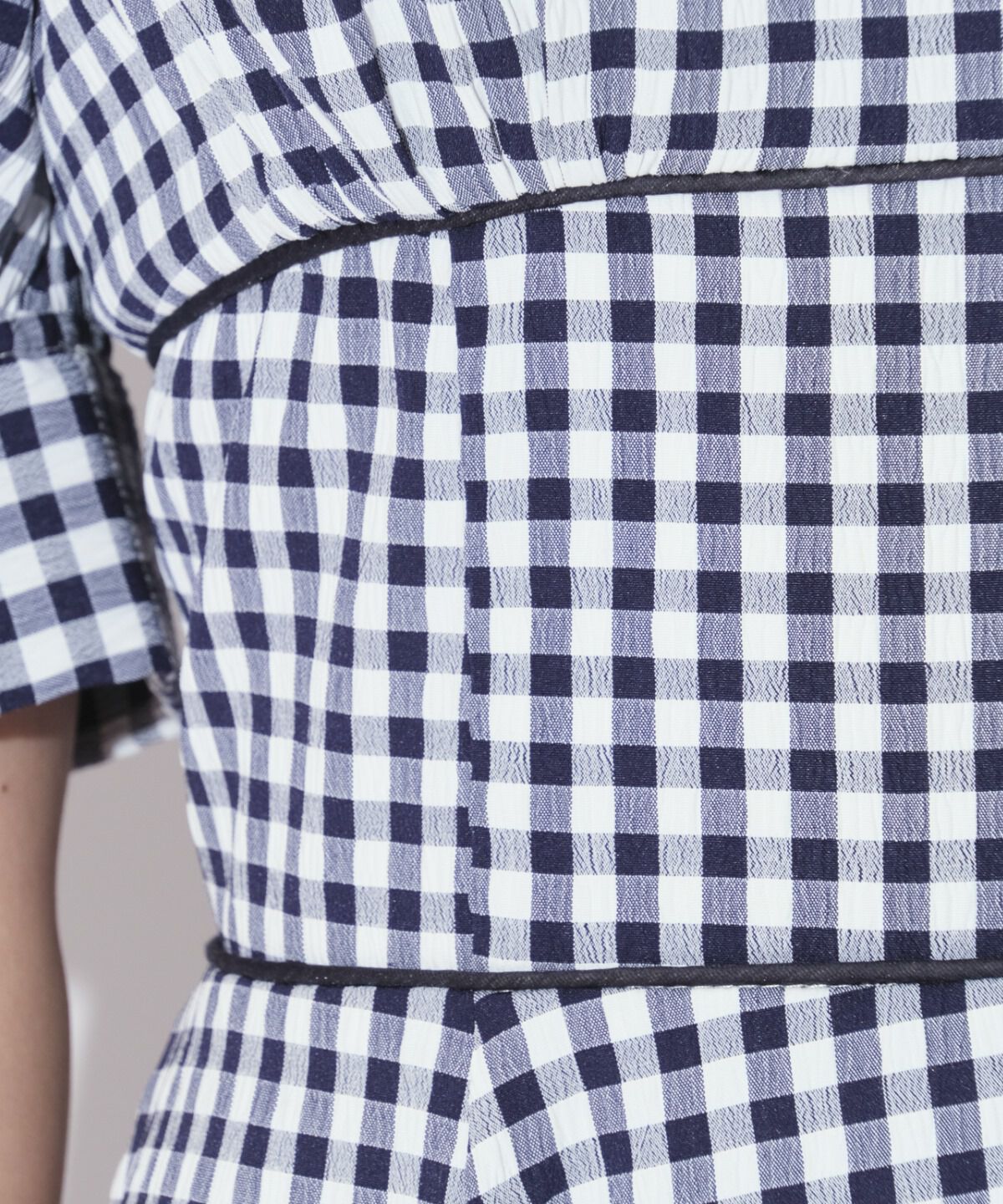 WILLSELECTION「ギンガムパフ袖ワンピース」|ワンピース|