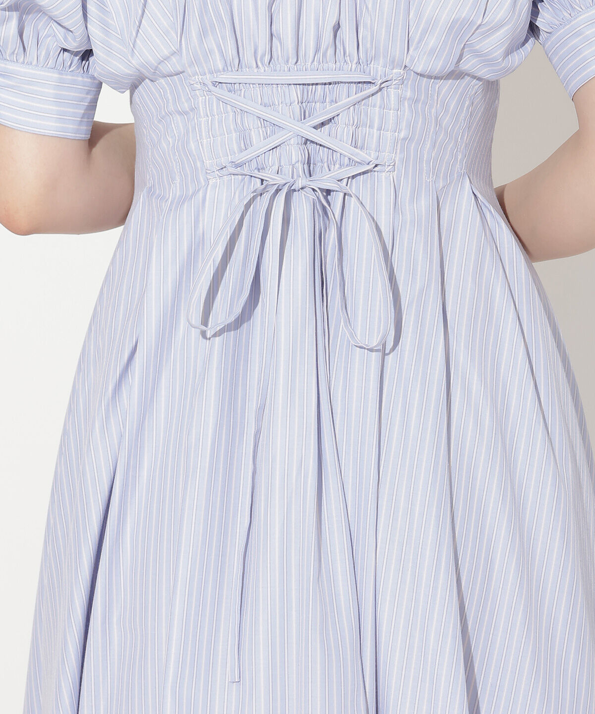 WILLSELECTION「ラグランスリーブストライプシャツワンピース」|ワンピース|