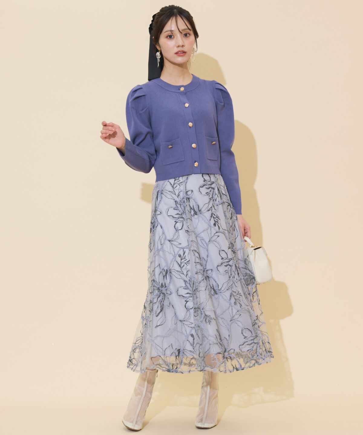 WILLSELECTION「タックスリーブニットカーディガン」|カーディガン|