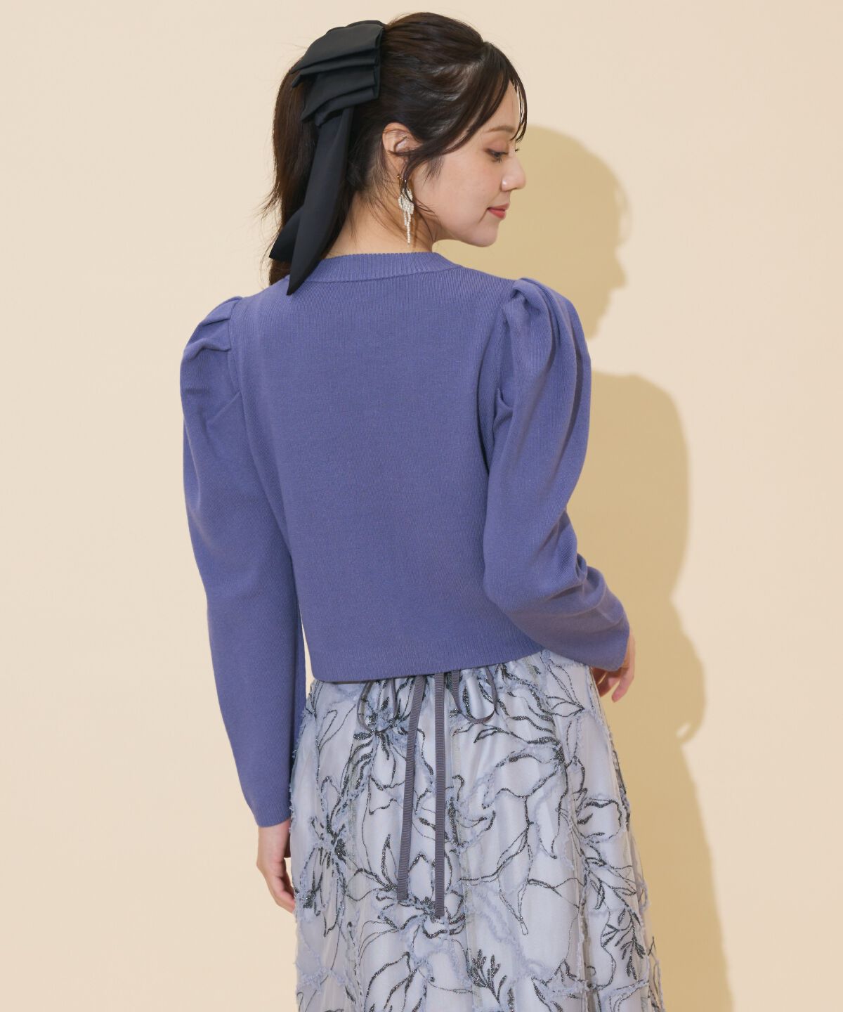 WILLSELECTION「タックスリーブニットカーディガン」|カーディガン|