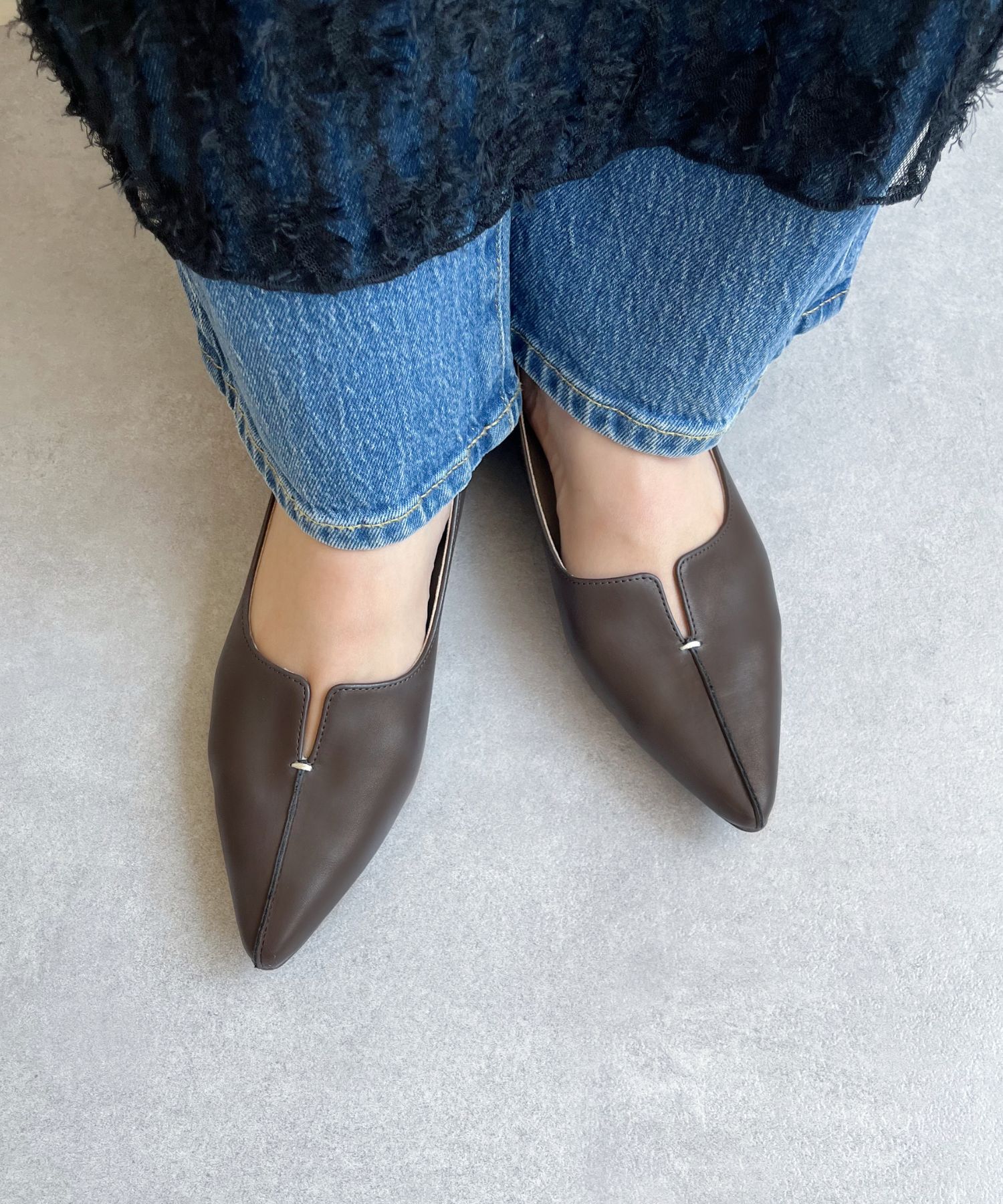 ORiental TRaffic「【WEB限定/累計2万足突破】フレア ヒール ポインテッドトゥ パンプス /45301 ヒール2.8ｃｍ 通勤靴 」|パンプス|