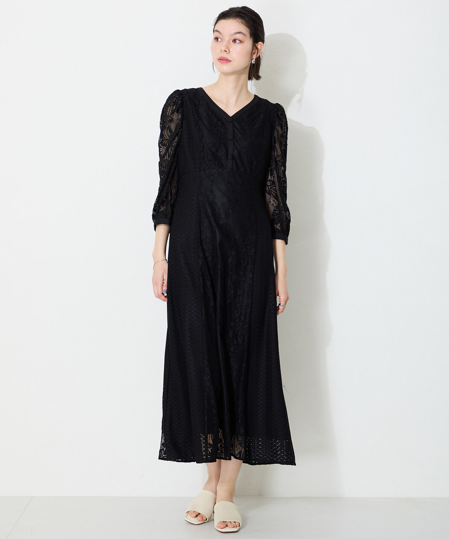 WA Oriental TRaffic「●2025春夏新作●ニットミュールサンダル/52207 ミュール ニット トレンド サンダル 柔らかい 人気」|サンダル|