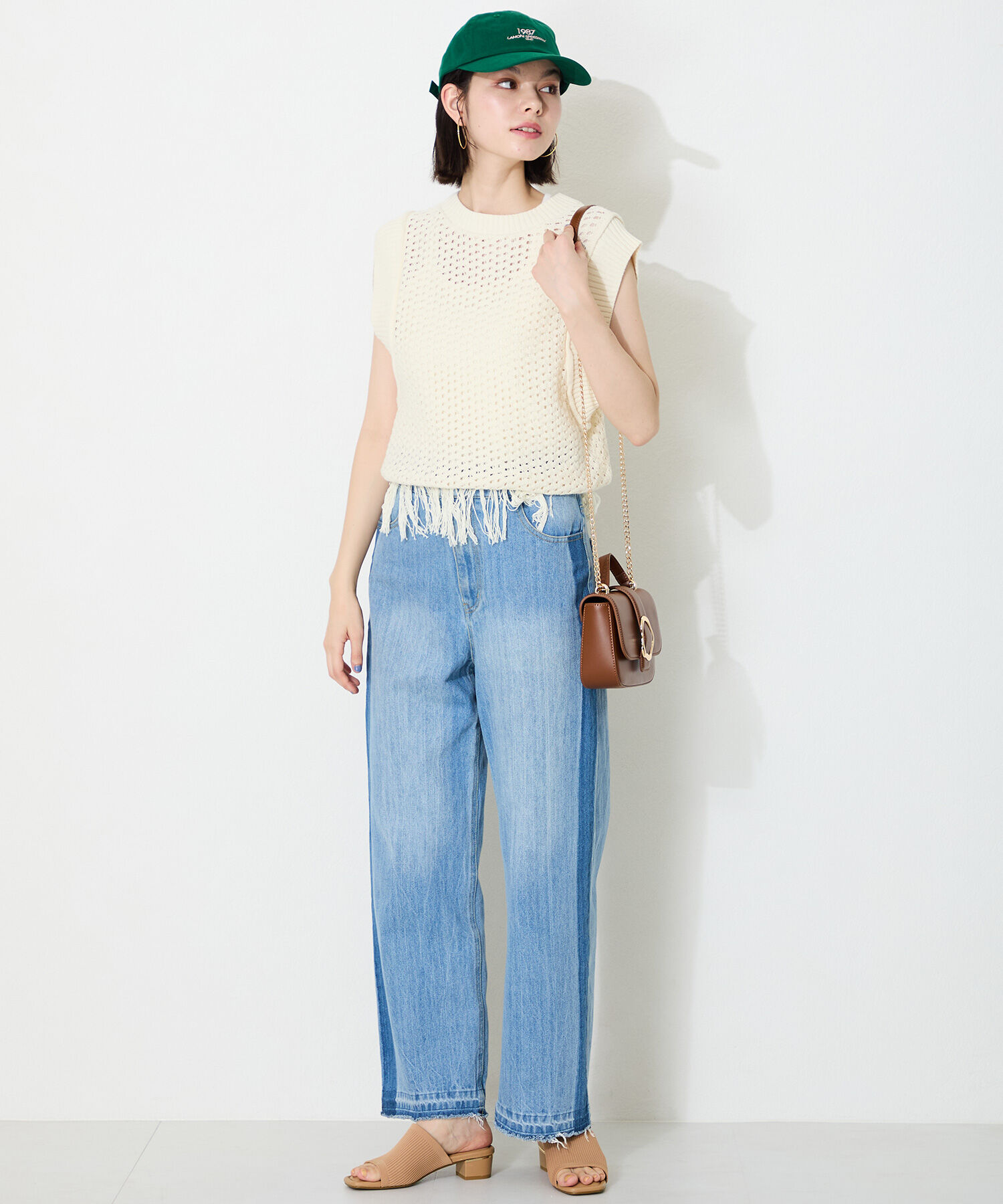 WA Oriental TRaffic「●2025春夏新作●ニットミュールサンダル/52207 ミュール ニット トレンド サンダル 柔らかい 人気」|サンダル|