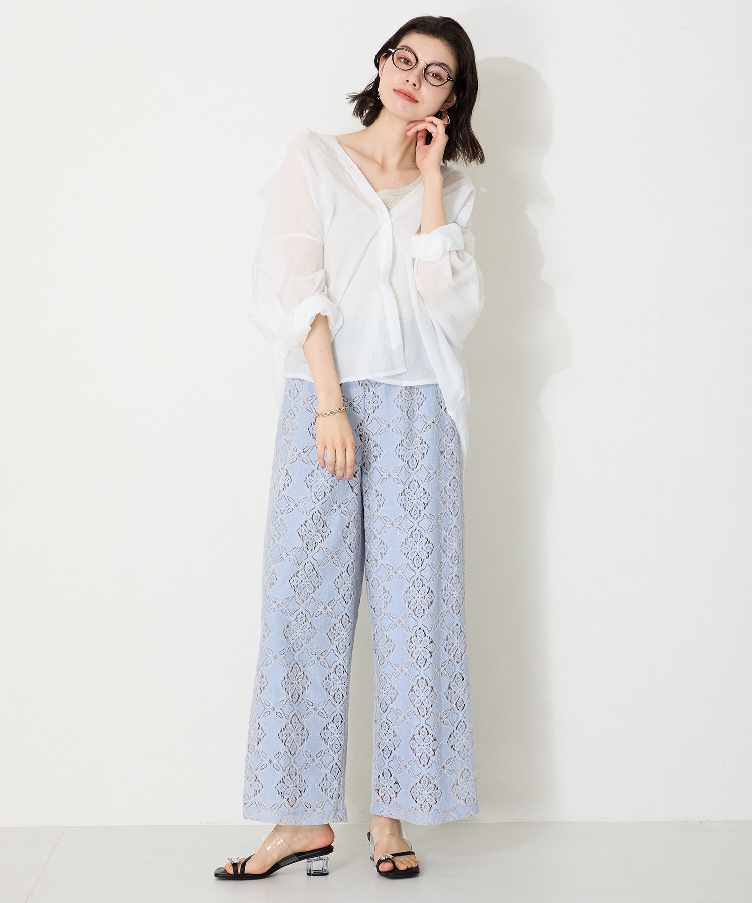 ORiental TRaffic「●2025春夏新作●バタフライモチーフPVCサンダル/51228 人気 トレンド 」|サンダル|