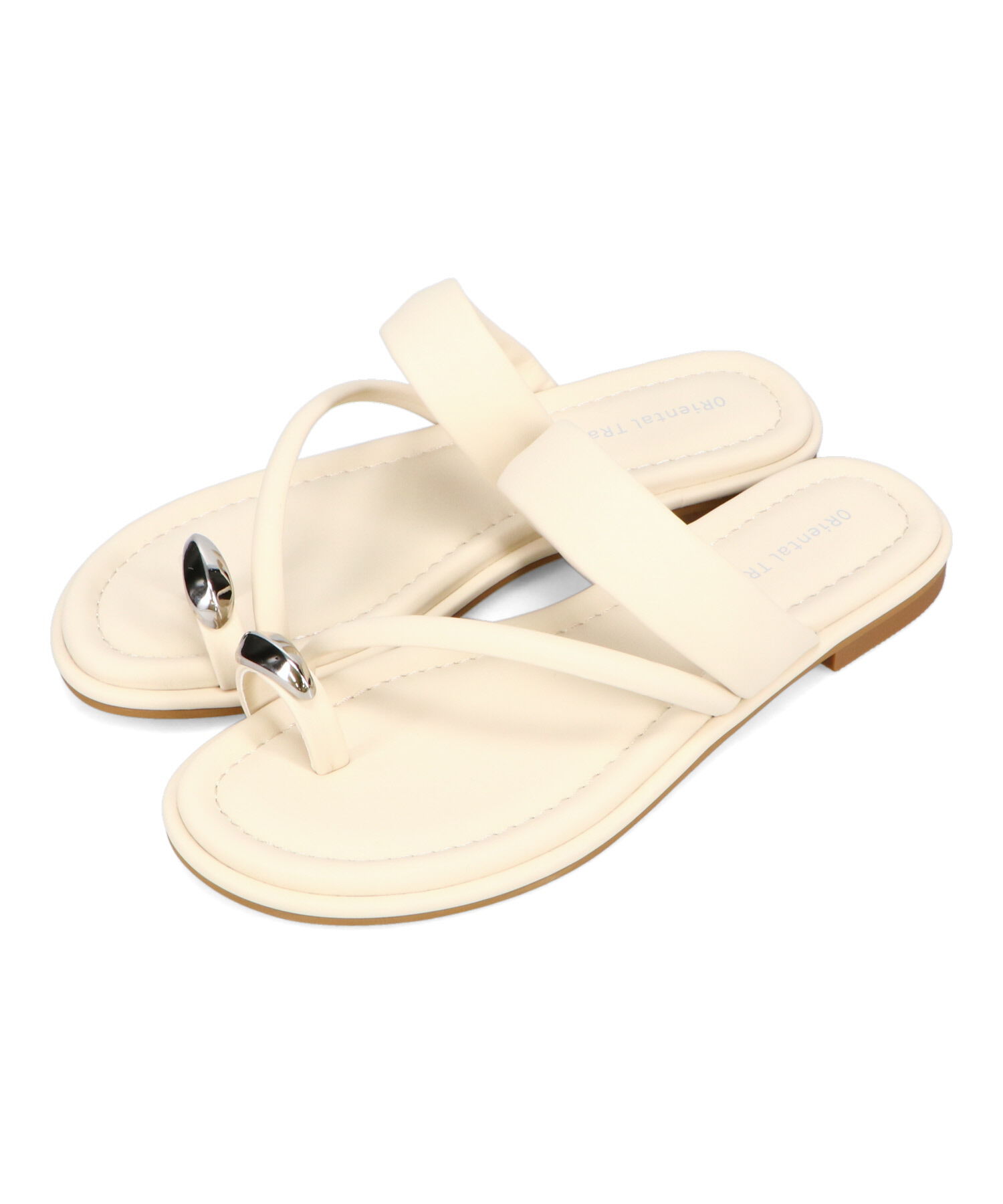 ORiental TRaffic「メタルパーツ&times;パデットベルトトングサンダル/51238 トレンド 人気 再入荷」|サンダル|