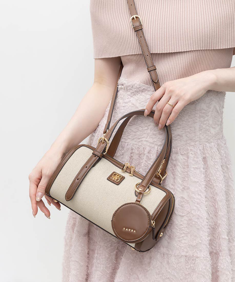  「2WAY デザインベルトボストンバッグ」|ハンドバッグ|