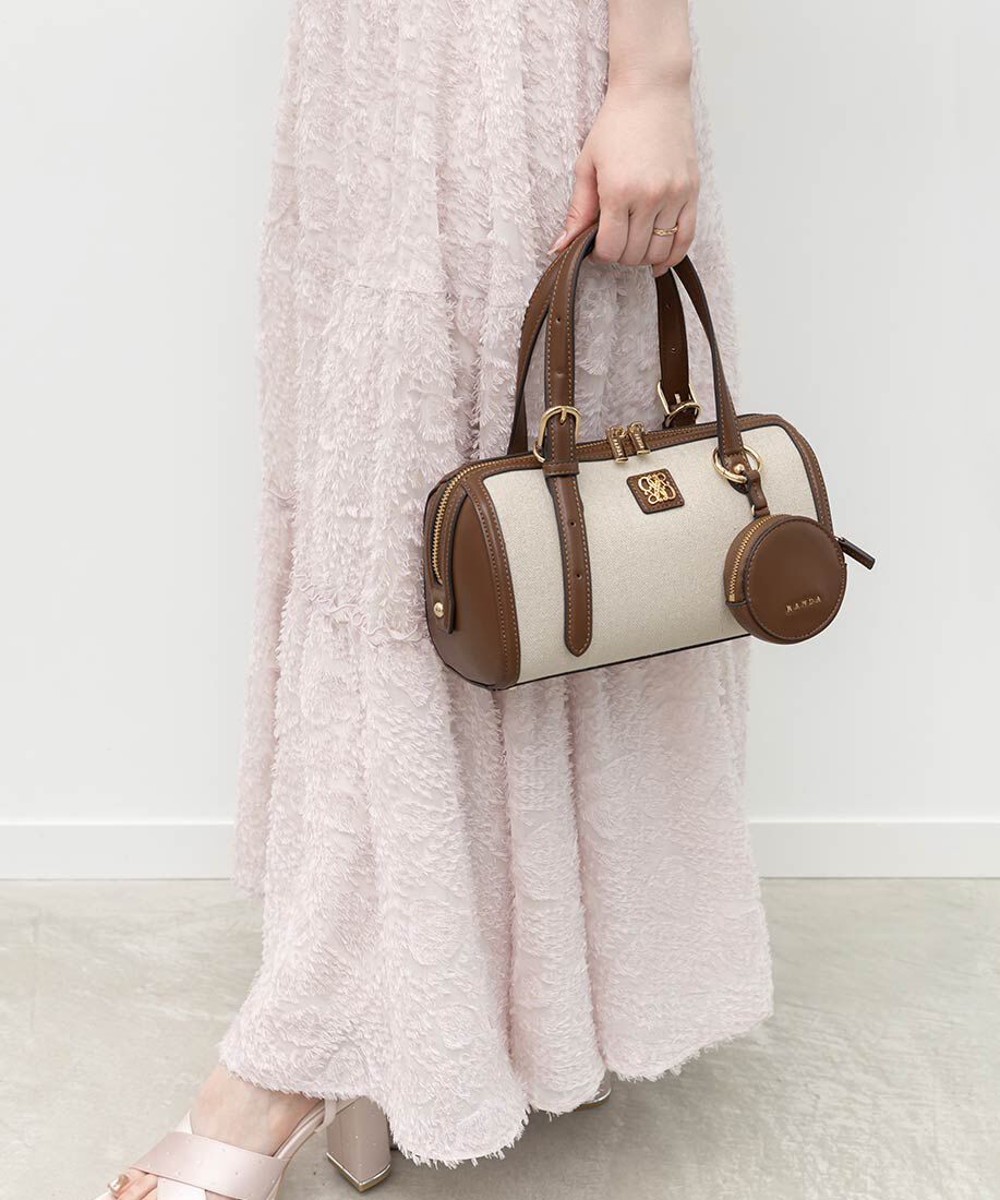  「2WAY デザインベルトボストンバッグ」|ハンドバッグ|