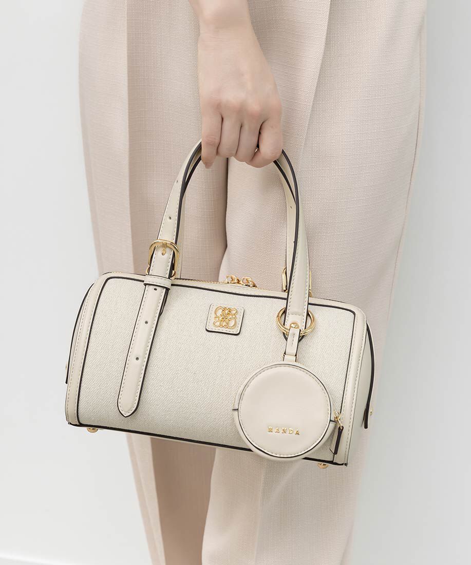  「2WAY デザインベルトボストンバッグ」|ハンドバッグ|