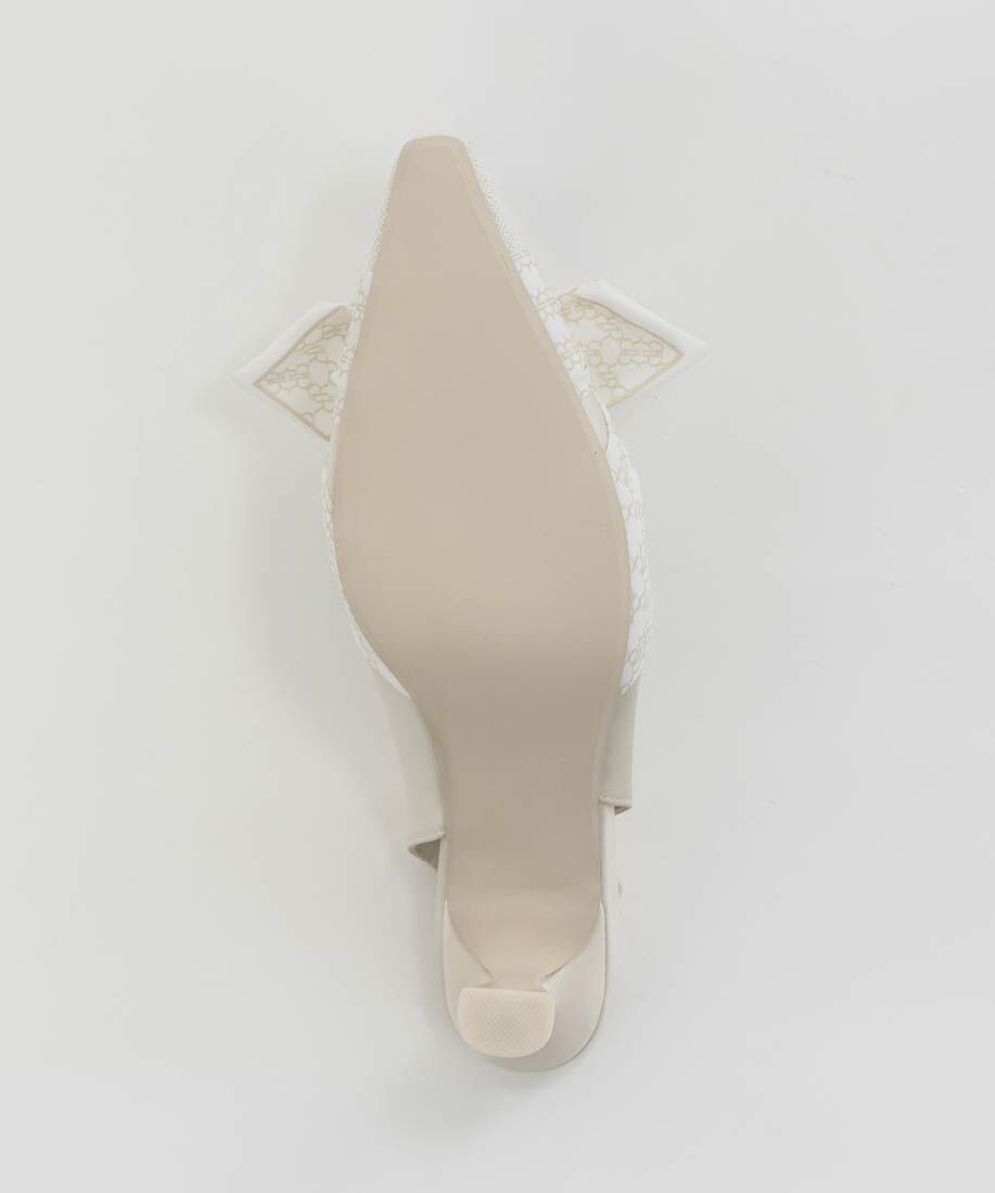  「モノグラムスカーフバックストラップパンプス」|パンプス|