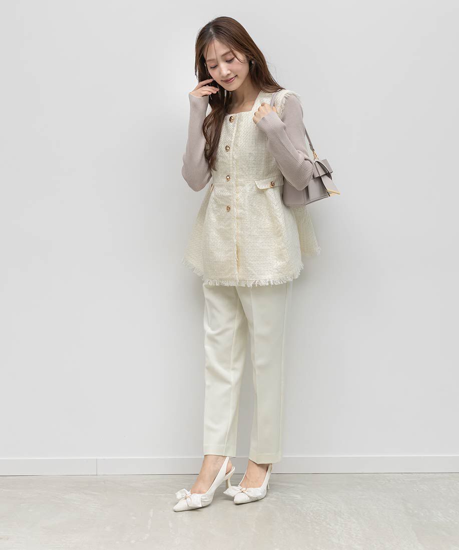  「モノグラムスカーフバックストラップパンプス」|パンプス|