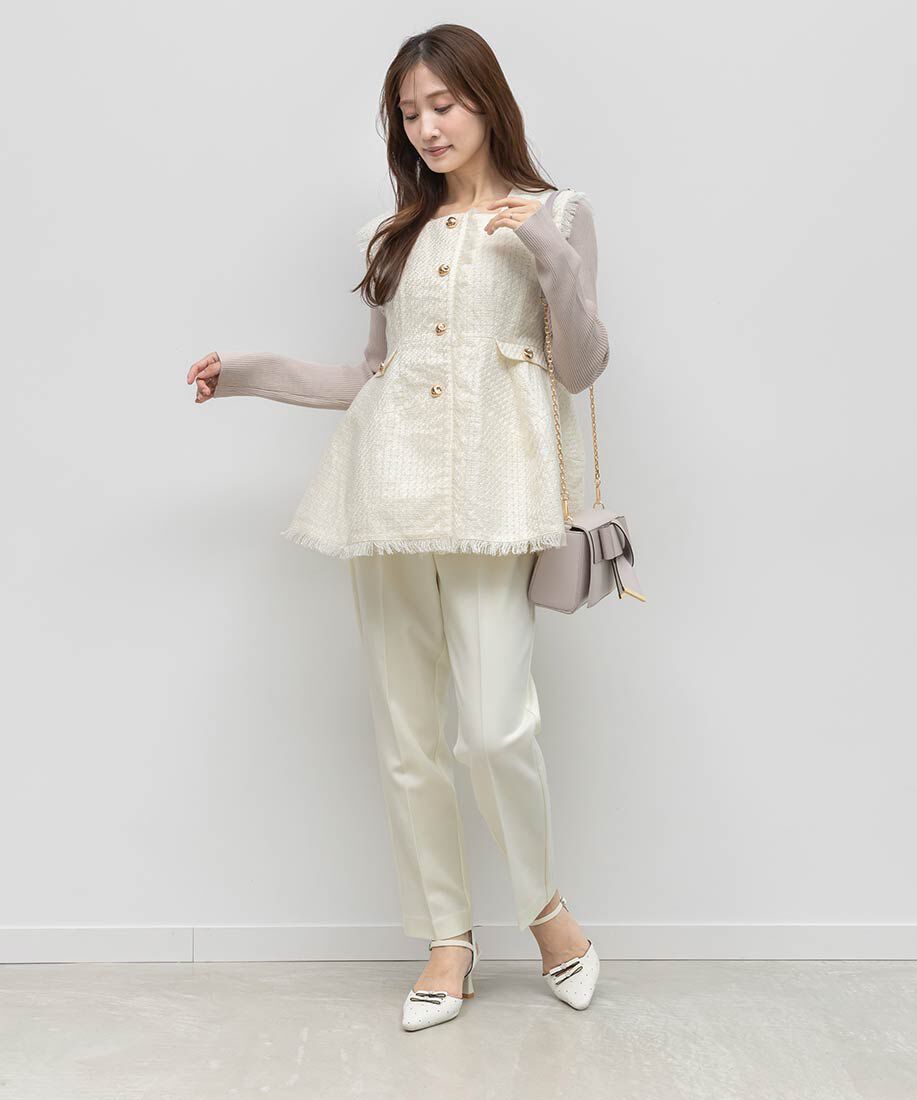  「ミニリボンアンクルストラップパンプス」|パンプス|