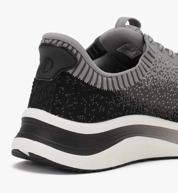 Orthofeet「【オーソフィート】ニラ ワイド/ブラック グレーマルチ テキスタイル/シューズ レディース」|スニーカー|