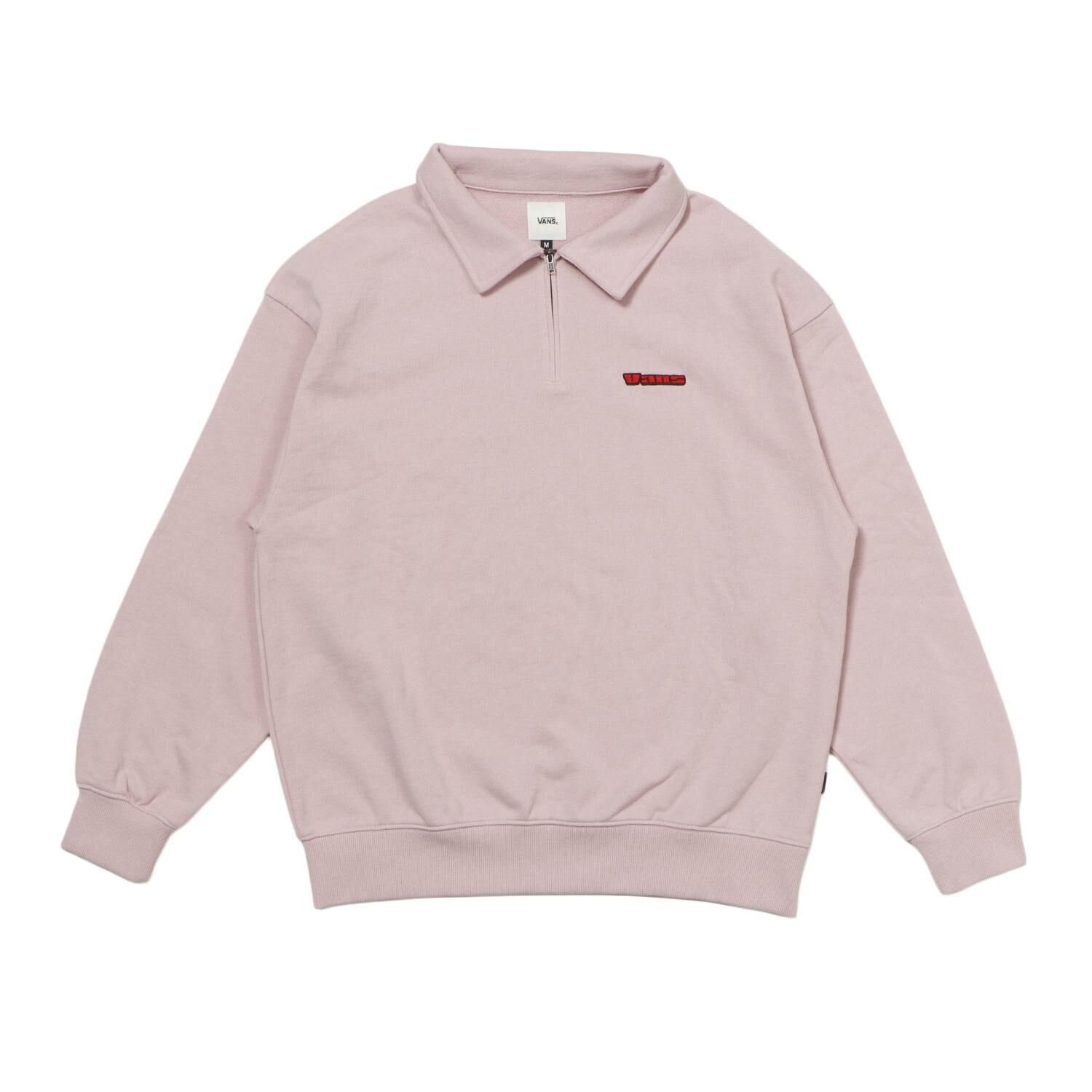 VANS「【VANSｱﾊﾟﾚﾙ(WJ)】W Embroidery logo halfzipsweat」|パーカー|ピンク
