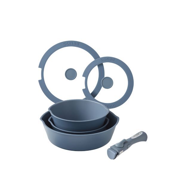 BRUNO「フライパン6点セット」|食器・キッチングッズ|ネイビー