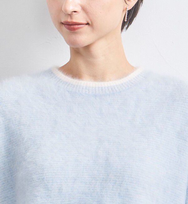 未使用 ユナイテッドアローズ フォックス カシミヤ クルーネック ニット 水色 フォックス カシミヤ クルーネック ニット（UNITED ARROWS）｜ルミネの